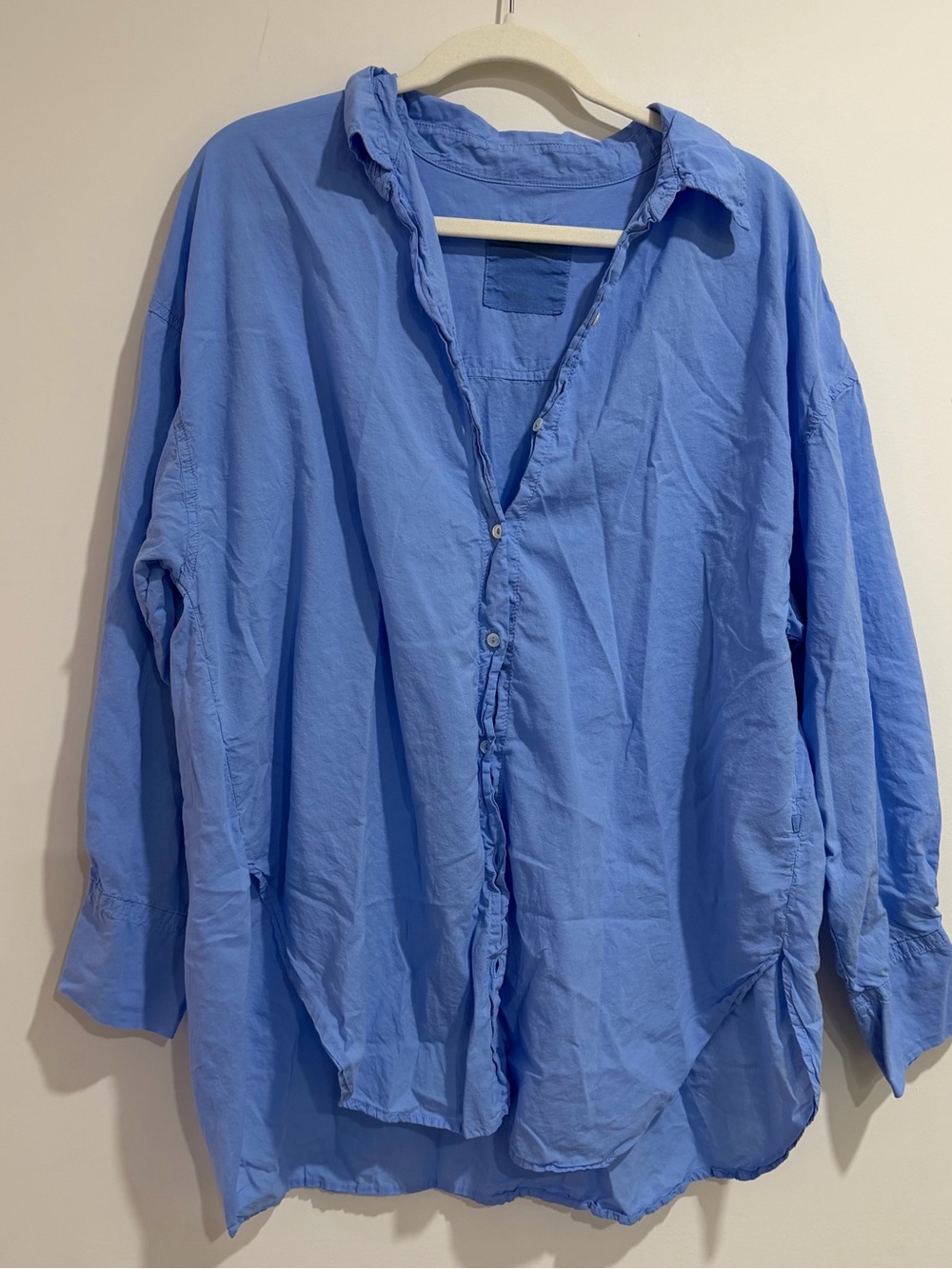 VELVET Brand Oversized Button-Up Shirt 100% Cotton
